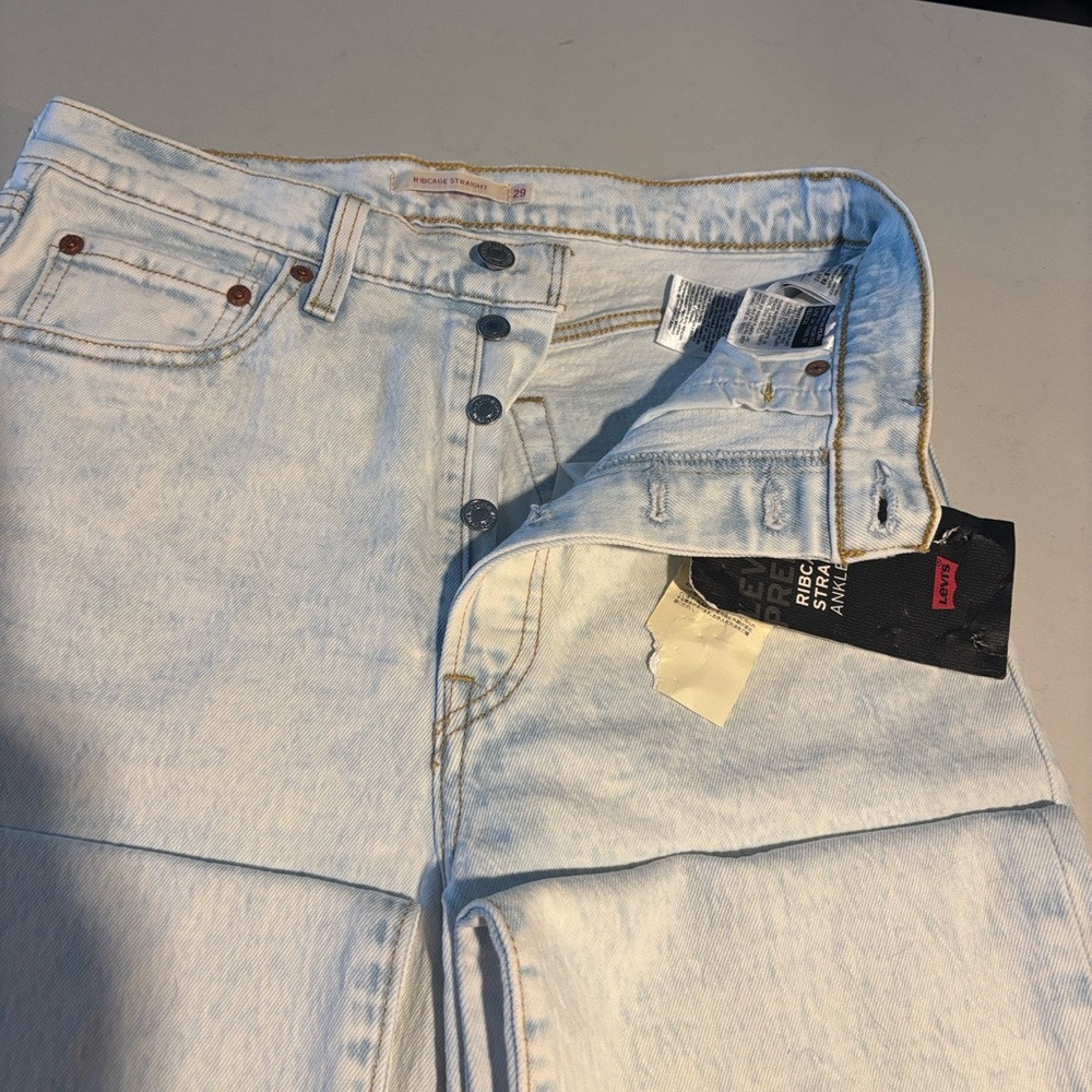Levi's Premium Light Blue Jeans with Copper Accents